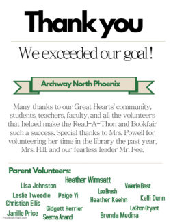 Thank you - we exceeded our goal